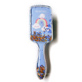 Cute Unicorn Paddle Hair Brush with Sponge and Glitter